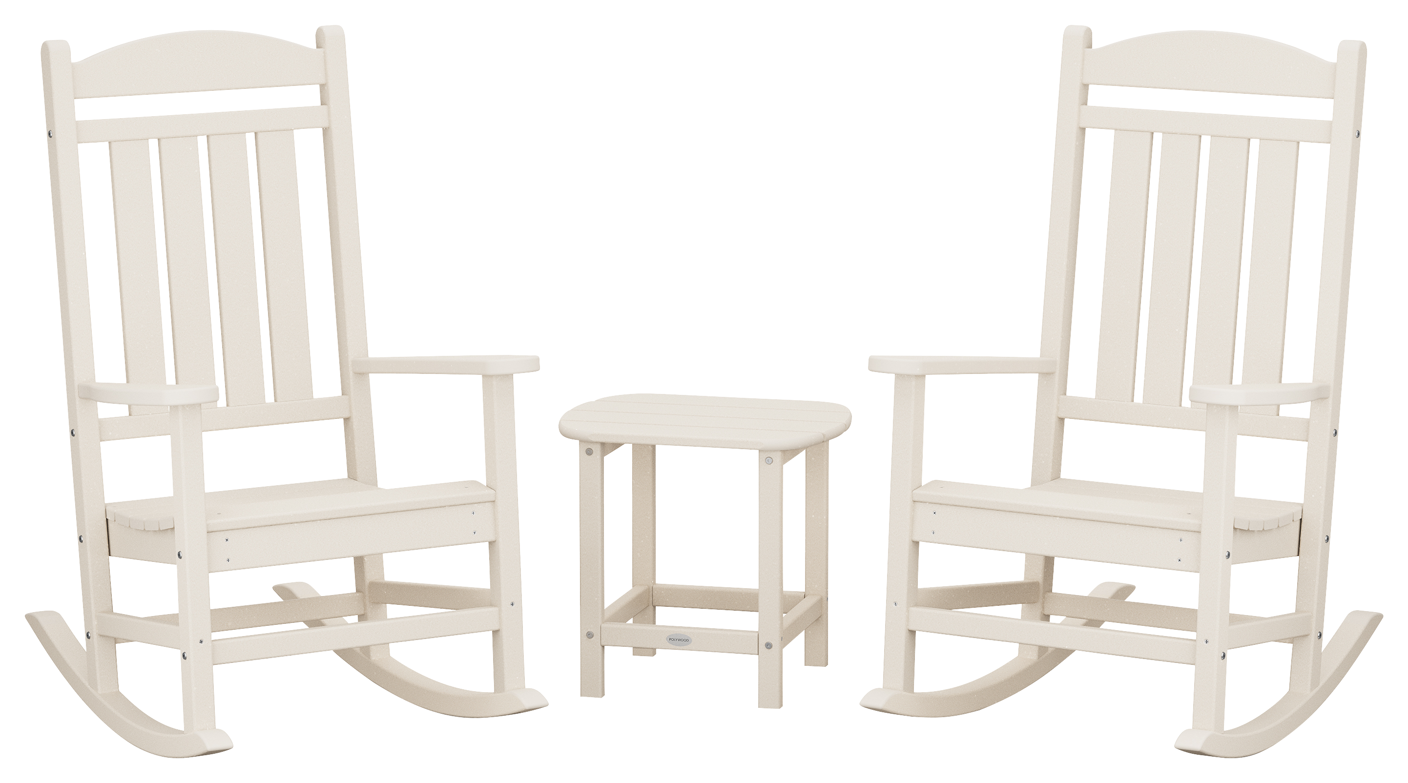 POLYWOOD Presidential Rocker 3-Piece Set with South Beach 18